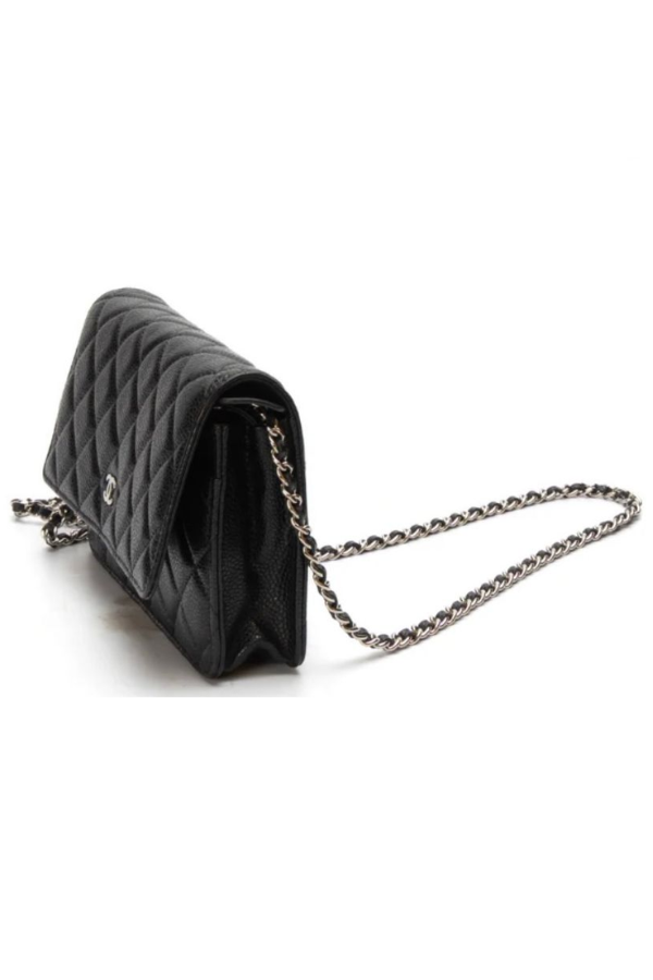 Chanel Black Caviar Small Leather Shoulder Bag