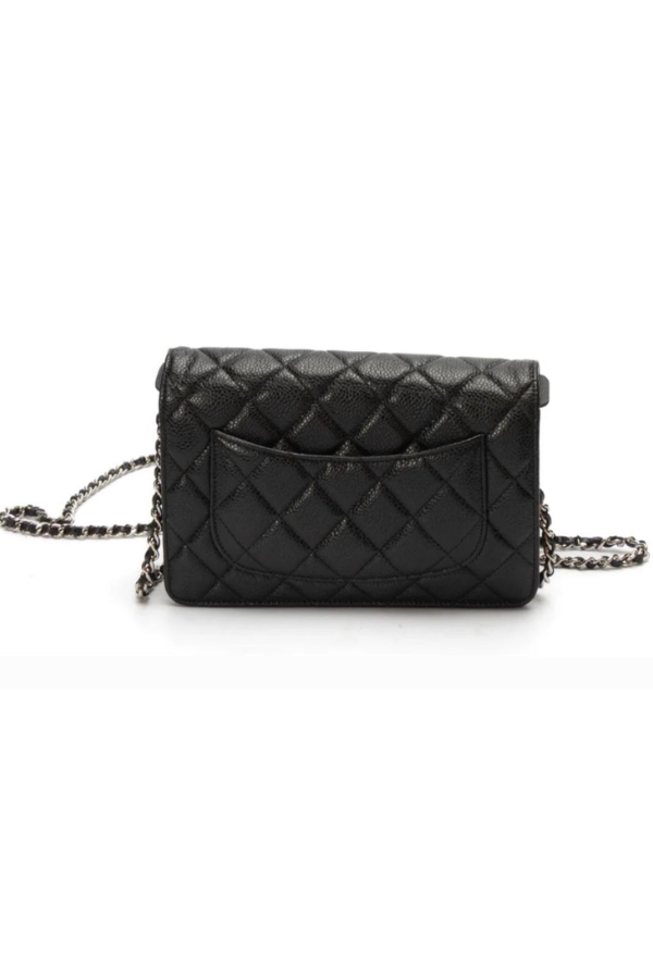 Chanel Black Caviar Small Leather Shoulder Bag
