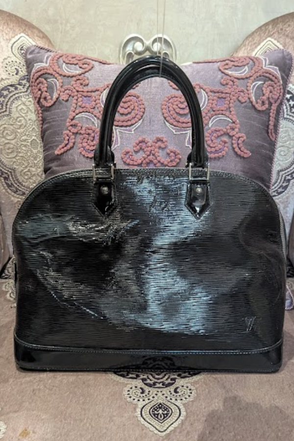 Louis Vuitton Black Electric Epi Leather Alma Bag