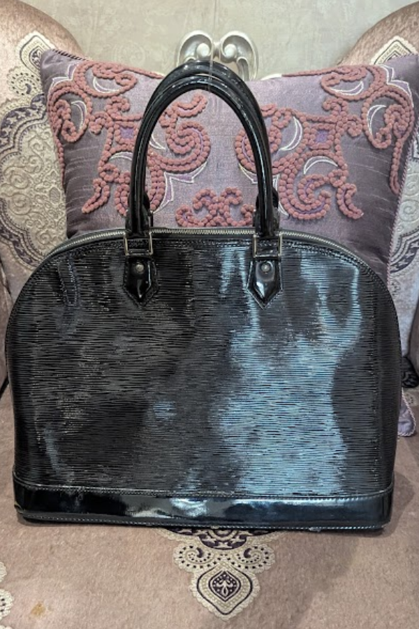 Louis Vuitton Black Electric Epi Leather Alma Bag