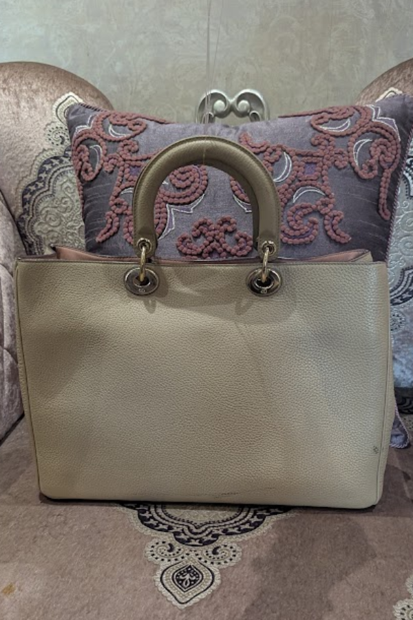 Christian Dior Leather Medium Diorissimo Shopper Tote