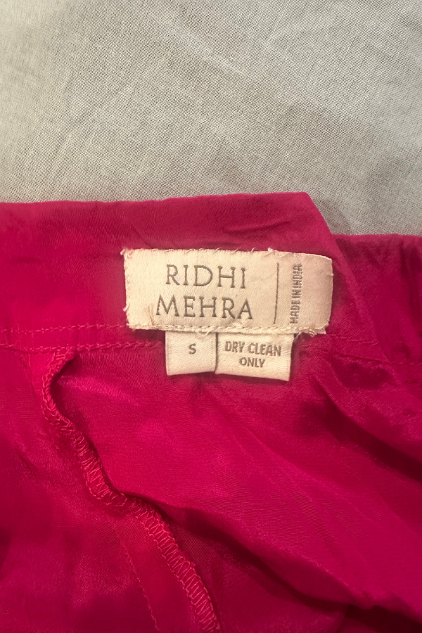 Ridhi Mehra Ruffled Pre-Draped Saree with Embellished Belt
