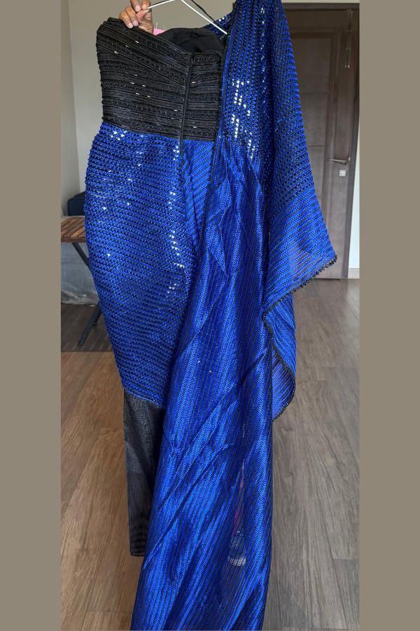 Amit Aggarwal Sculpted Saree Gown
