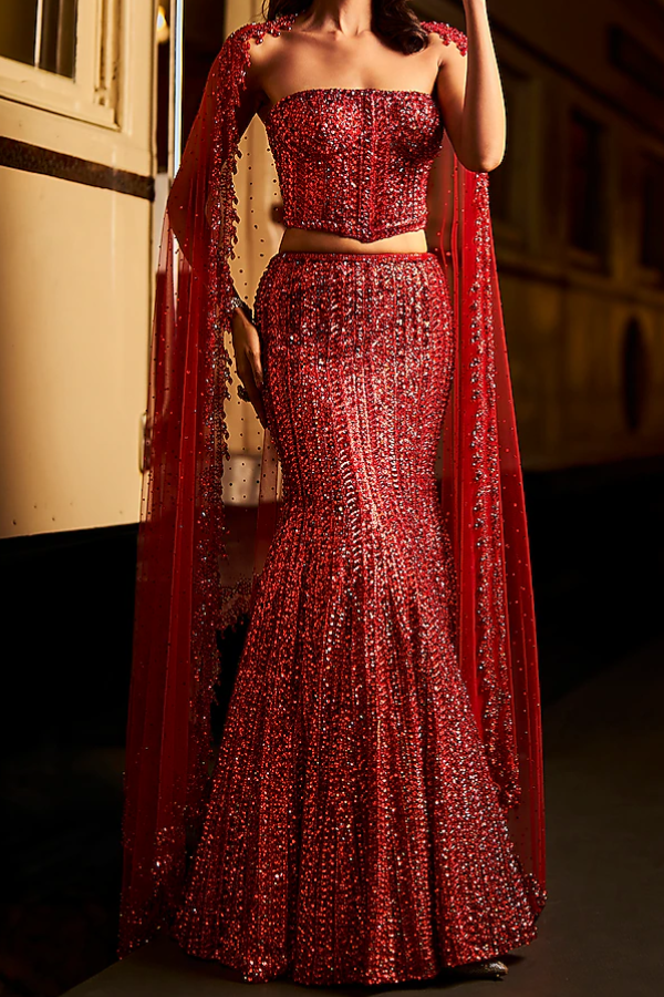 Seema Gujral Embroidered Lehenga Set