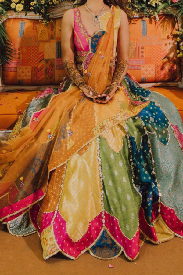 Liz Paul Multicolour Lehenga Set