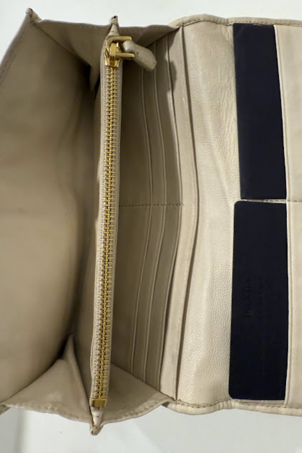 Prada Gaufre Nappa Leather Continental Wallet