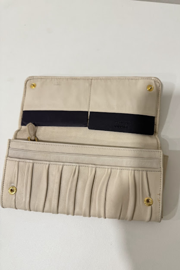 Prada Gaufre Nappa Leather Continental Wallet