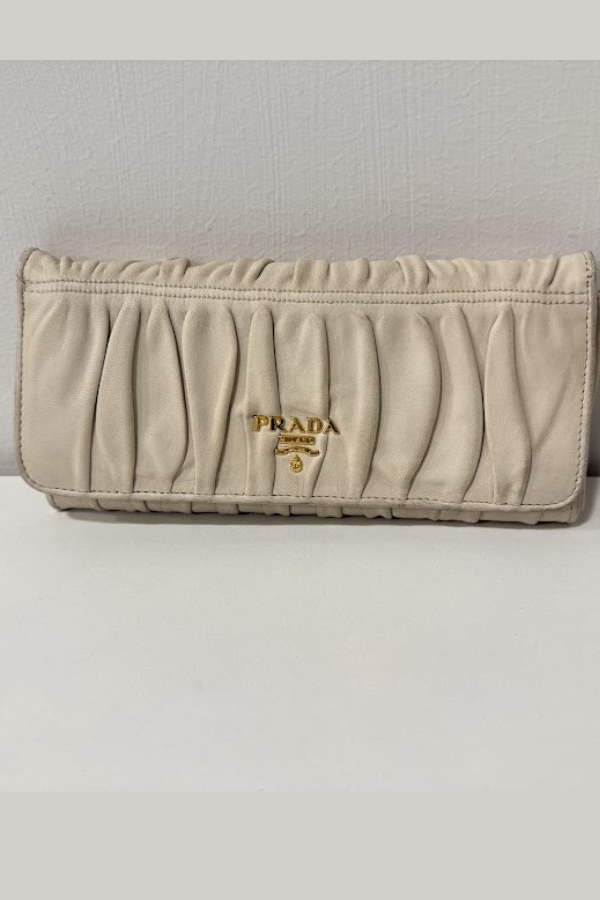 Prada Gaufre Nappa Leather Continental Wallet