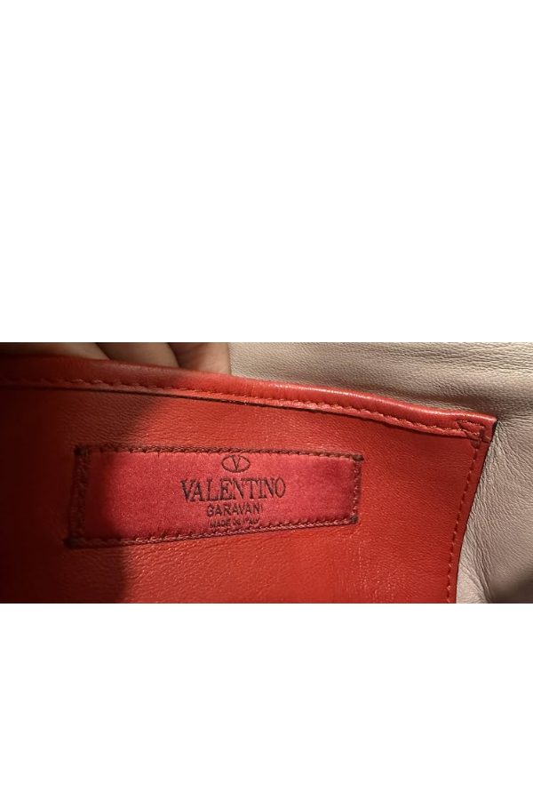 Valentino Old Rose Quilted Leather Small Rockstud Spike Chain Bag