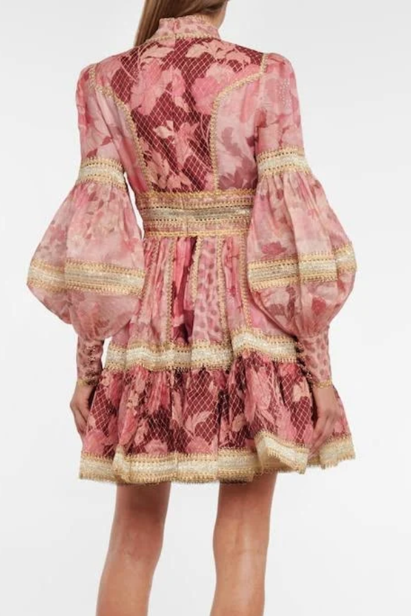 Zimmermann Celestial Lace Panelled Mini Dress