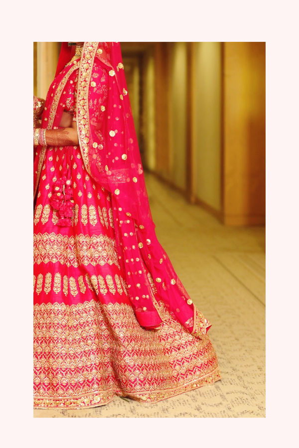 Sabyasachi Red Bridal Lehenga Set