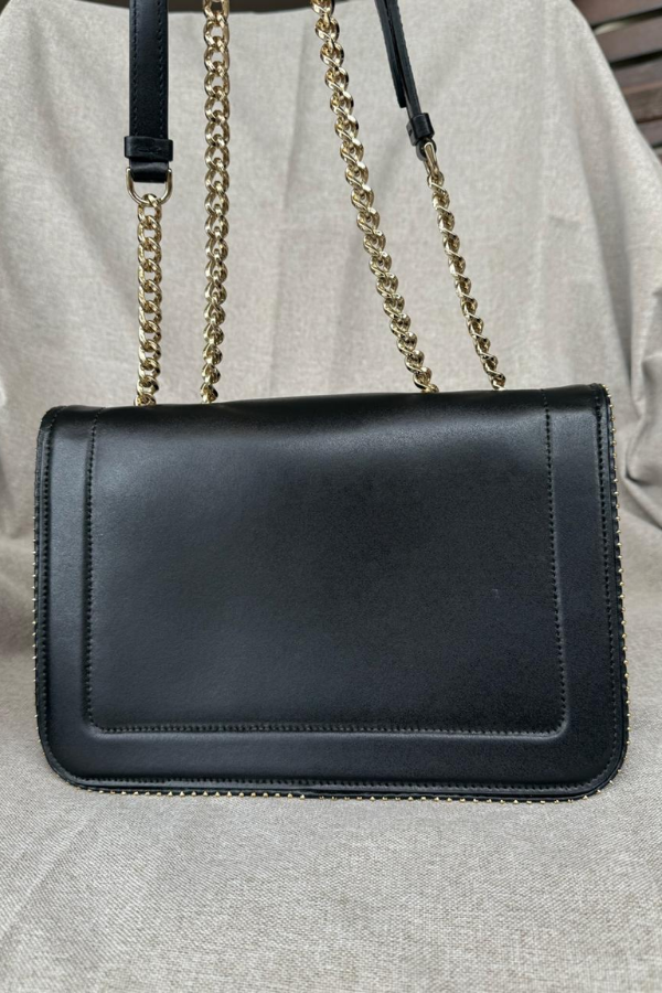 Salvatore Ferragamo Calfskin Studded Vara Bow Bag Black