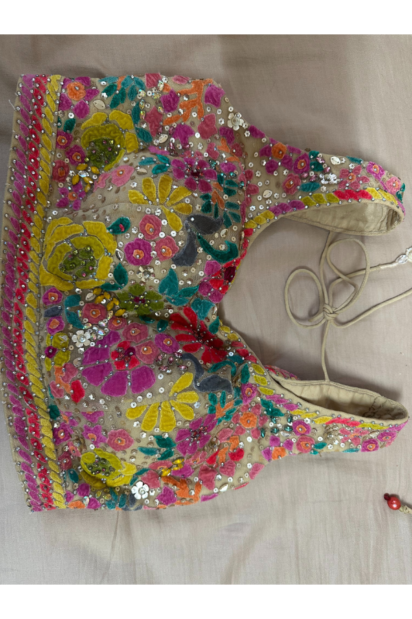 Seema Gujral Multi - Coloured Floral Lehenga Set