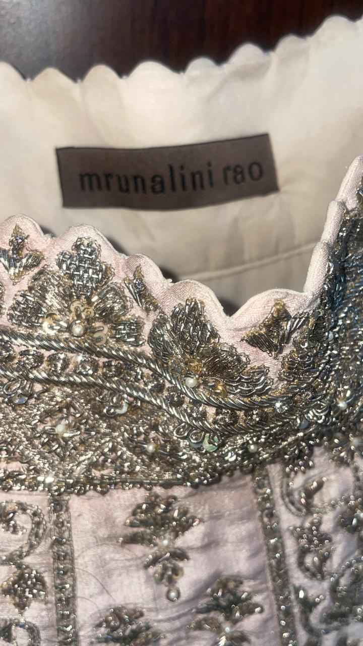 Mrunalini Rao Hand-Embroidered Lehenga Set