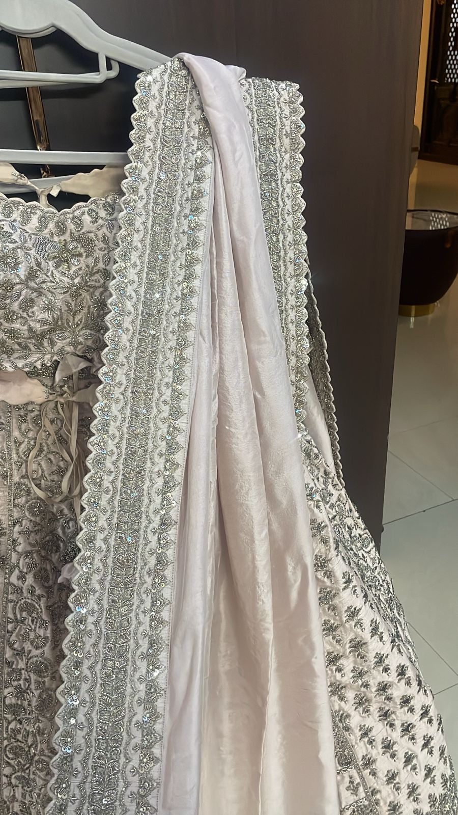 Mrunalini Rao Hand-Embroidered Lehenga Set