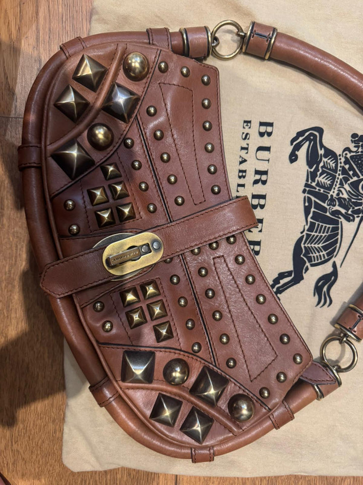 Burberry Vintage Cadet Studded Sling Bag