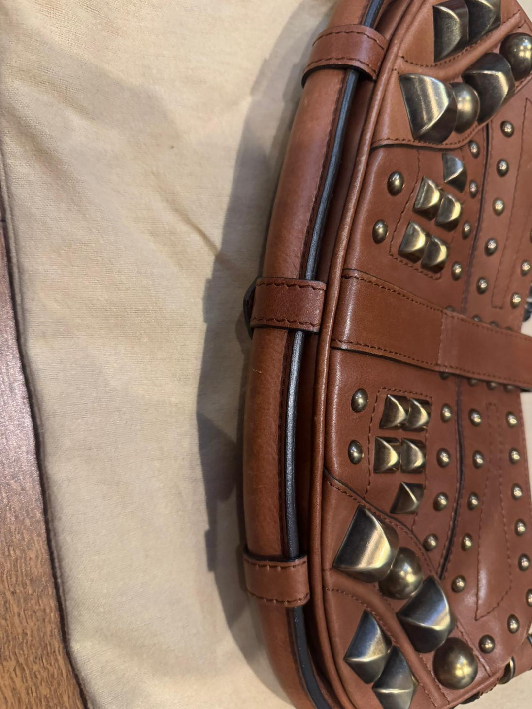 Burberry Vintage Cadet Studded Sling Bag