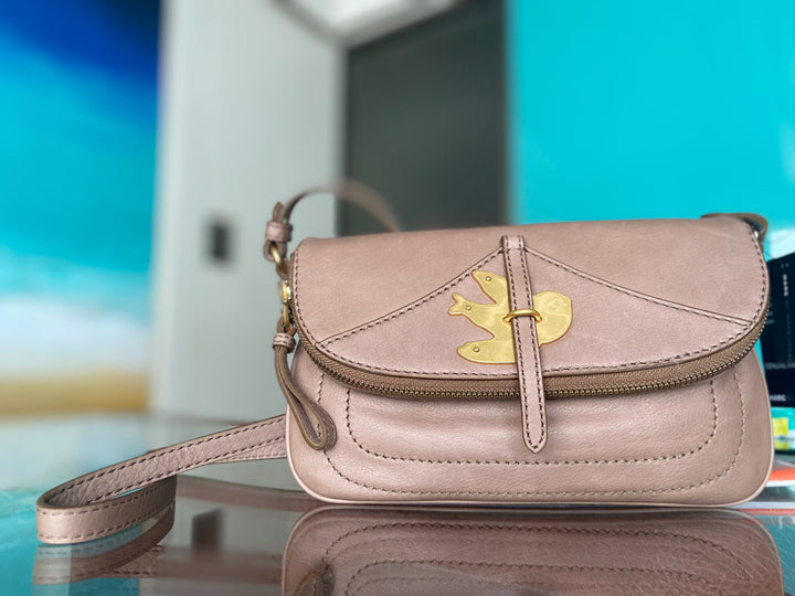 Marc by Marc Jacobs Old Rose Leather Petal to the Metal Crossbody Bag