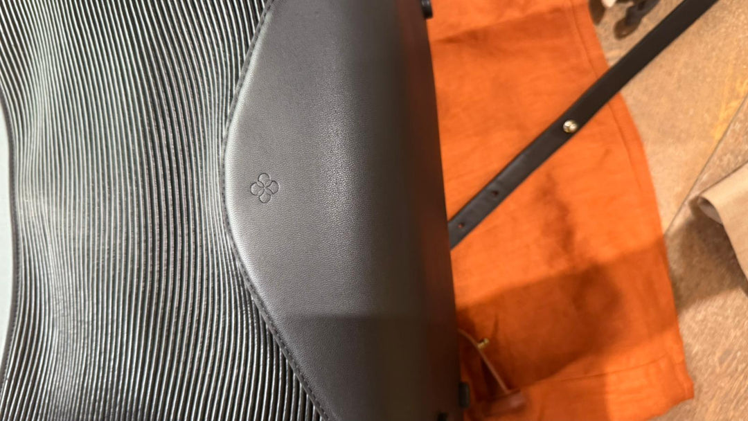 AMPM Black Faux Leather Tahele Tote Bag