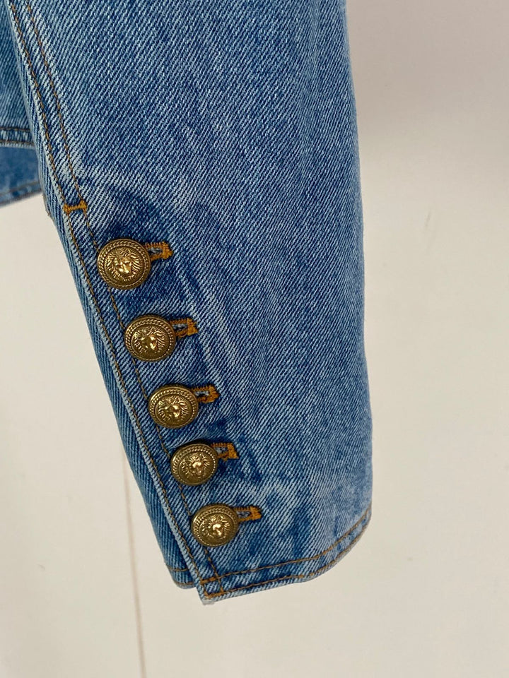 Balmain 6 Button Denim Blazer