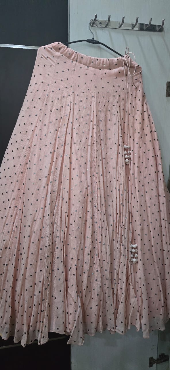 Dolly J Blush Pink Embellished Lehenga Set