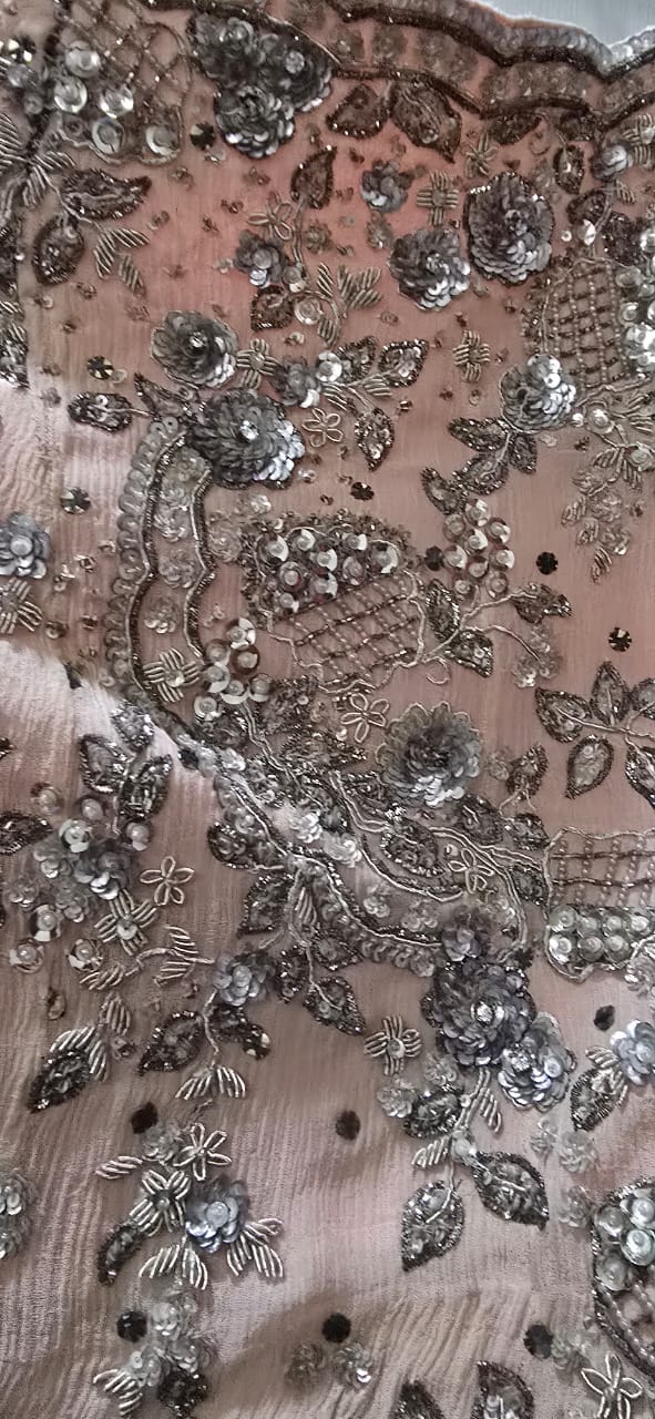 Dolly J Blush Pink Embellished Lehenga Set