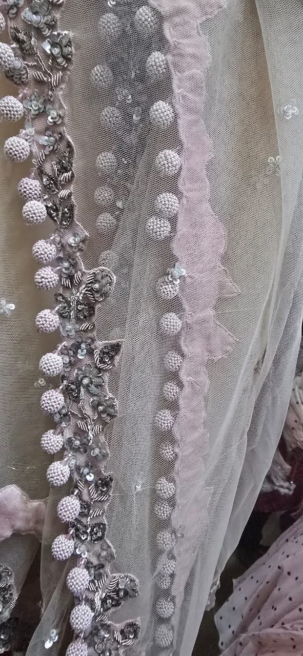Dolly J Blush Pink Embellished Lehenga Set
