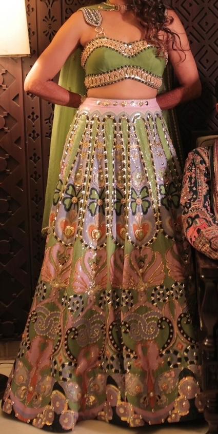 Papa Don't Preach Embroidered Lehenga Set