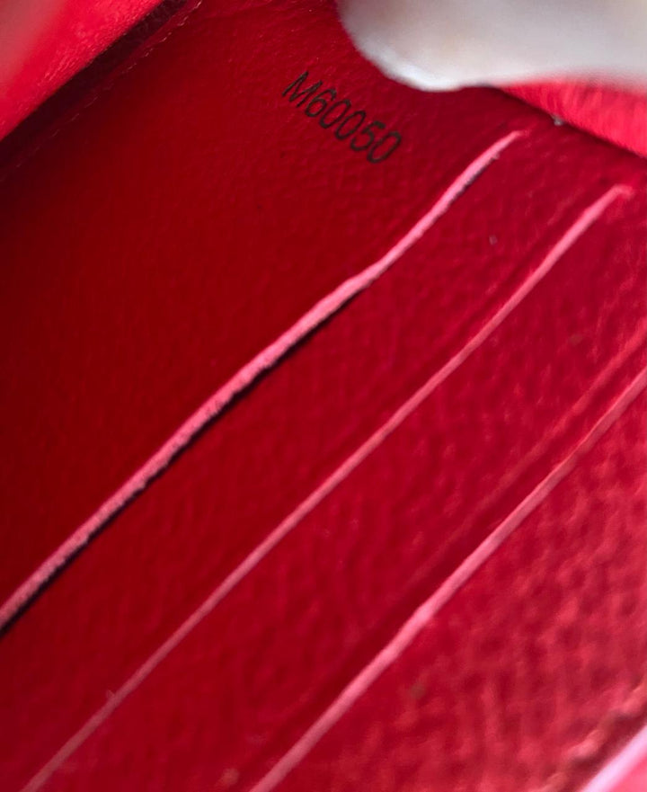 Louis Vuitton Red Leather Capucines Wallet