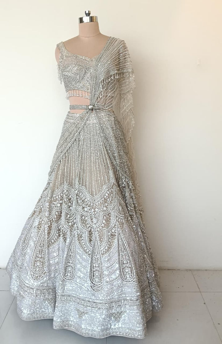 Falguni Shane Peacock Hand-Embellished Lehenga