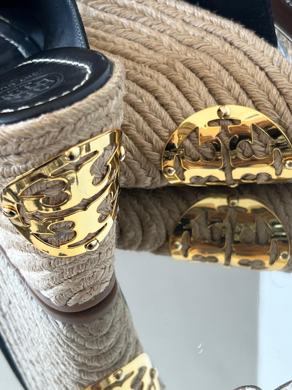 Tory Burch Black Wedges Size 9