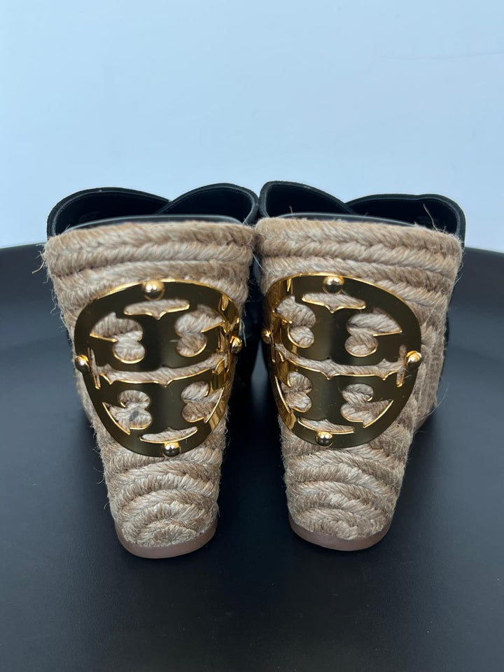 Tory Burch Black Wedges Size 9