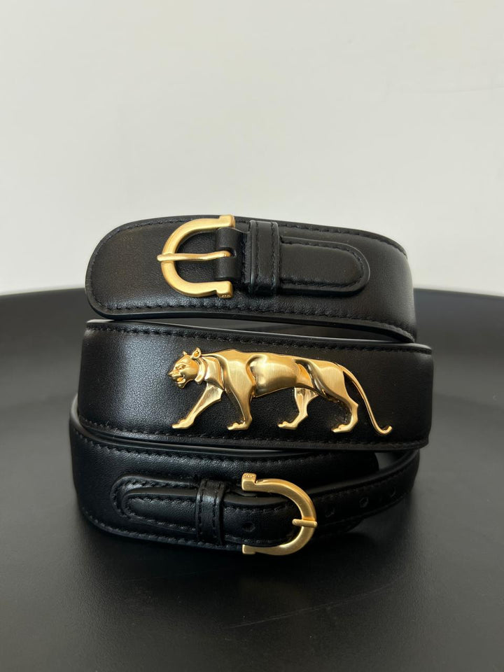 Sabyasachi Royal Bengal Tiger Leather Belt Size 34
