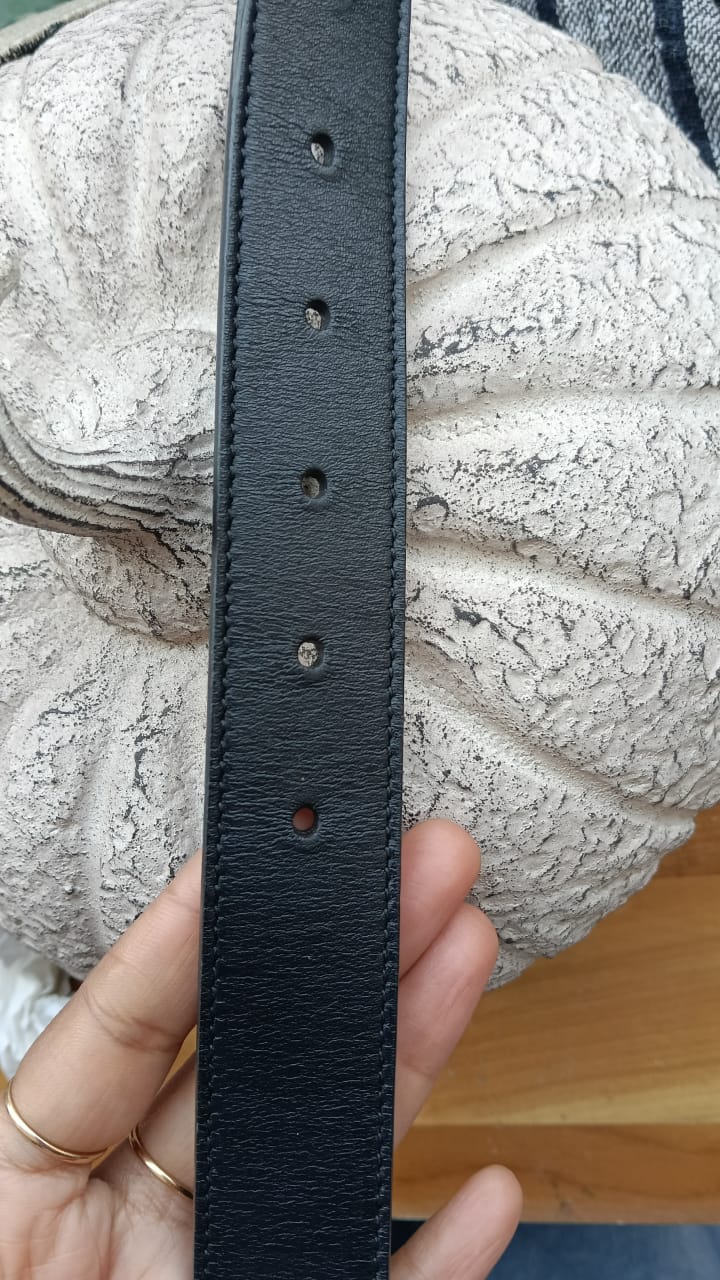 Gucci GG Logo Buckle Belt Size 36