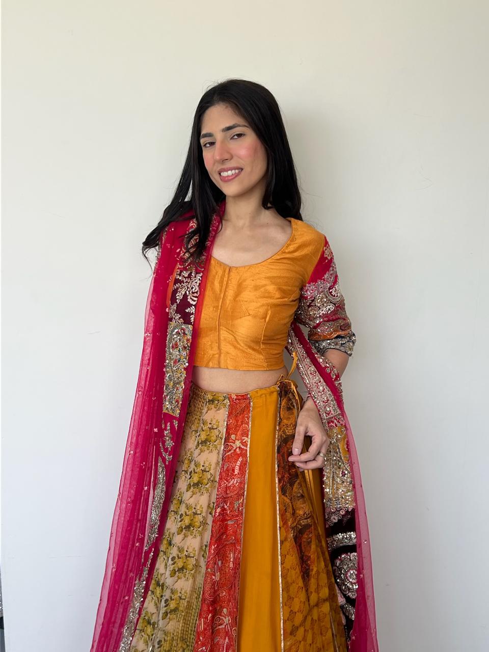 Dolly J Multicolour Embroidered Lehenga Set