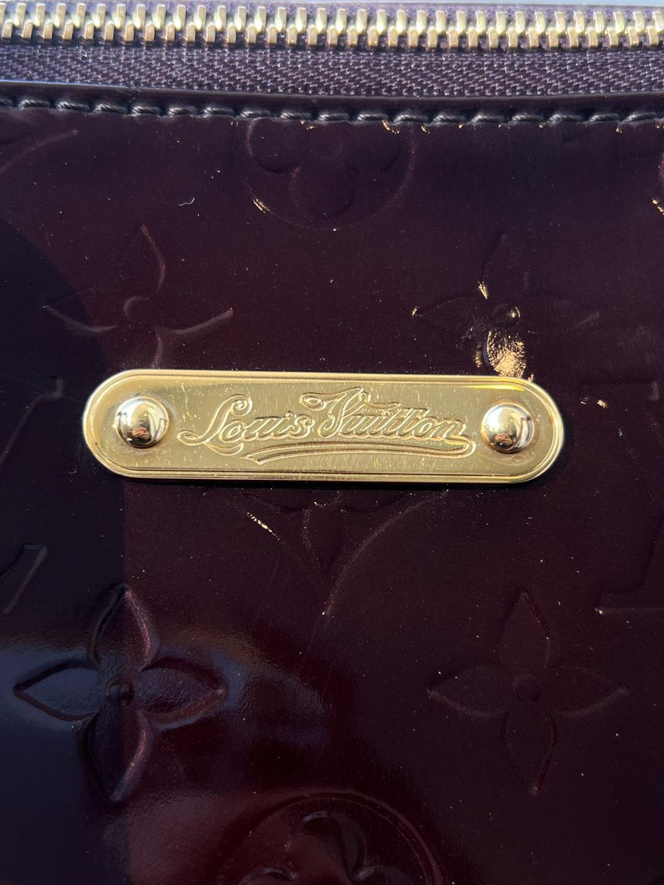 Louis Vuitton Amarante Vernis Monogram Bellevue Tote Bag