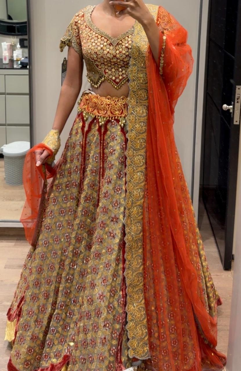 Gazal Gupta Embroidered Bridal Lehenga Set