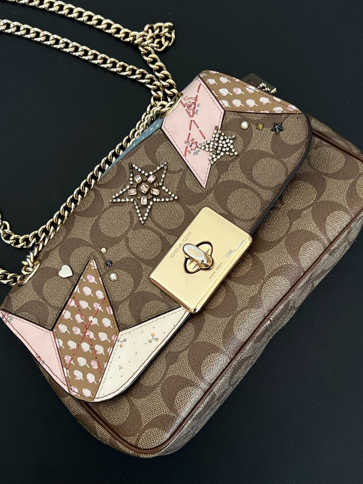 Coach Cassidy Embellished Shoulder Bag