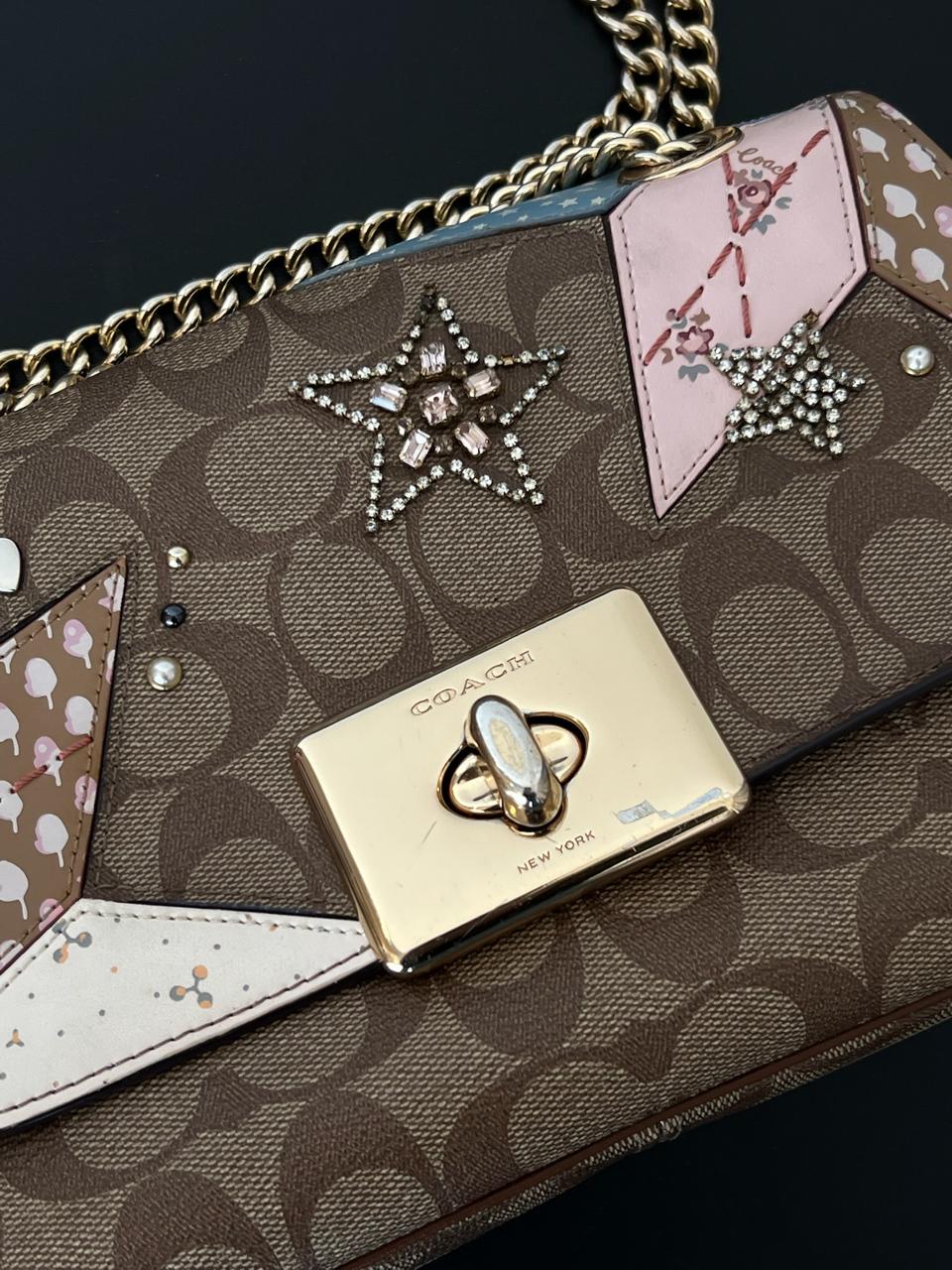 Coach Cassidy Embellished Shoulder Bag