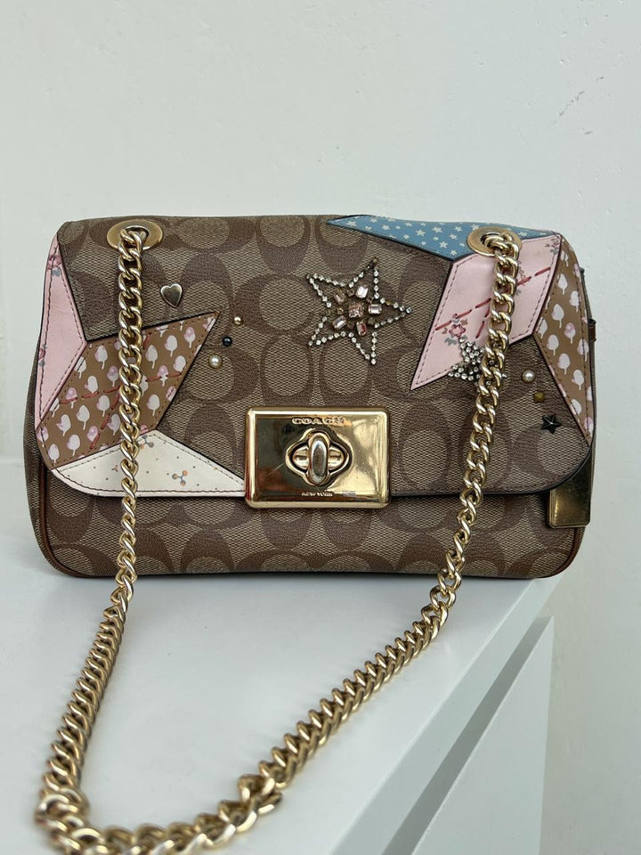 Coach Cassidy Embellished Shoulder Bag