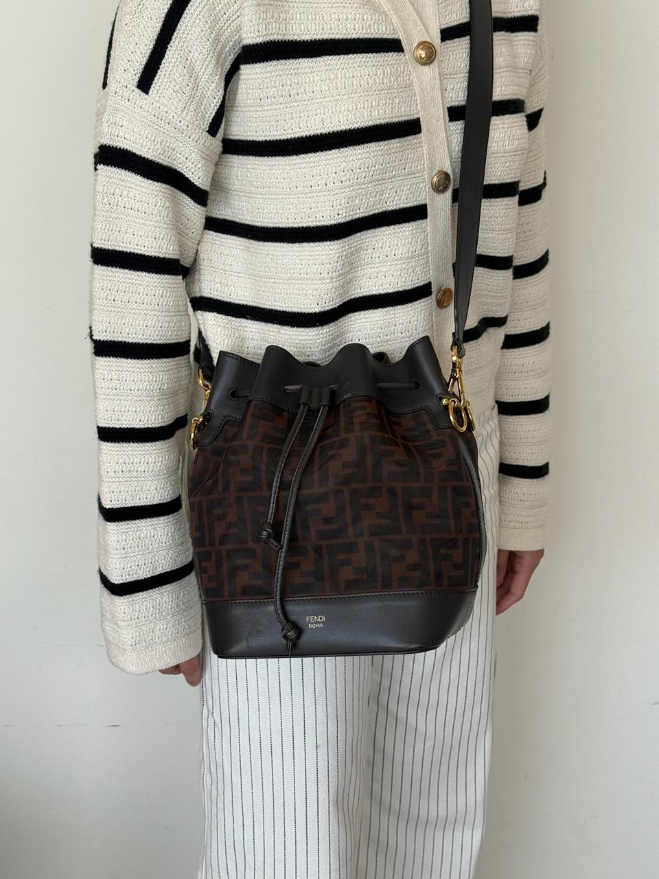 Fendi Zucca Mini Mon Tresor Bucket Bag