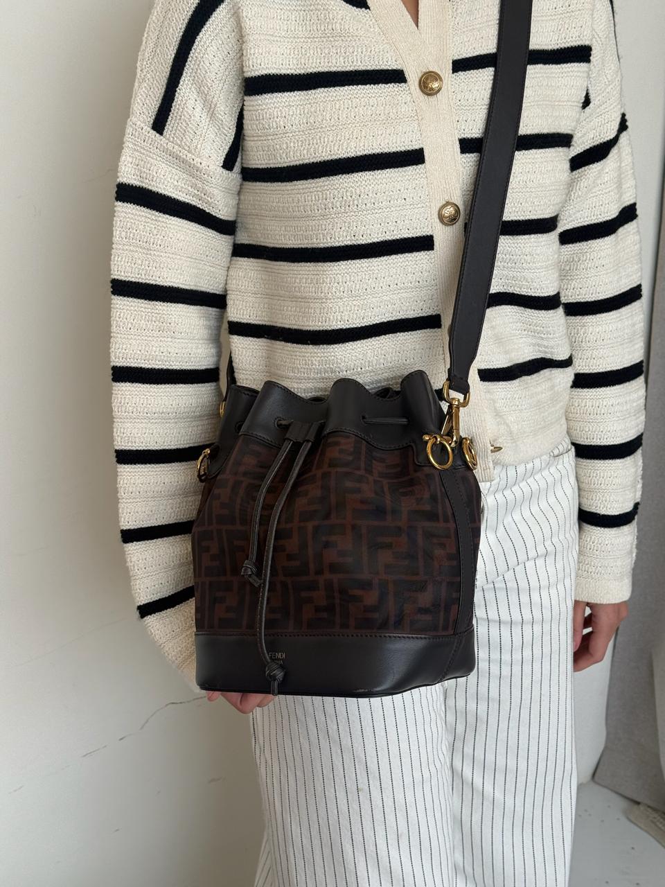 Fendi Zucca Mini Mon Tresor Bucket Bag