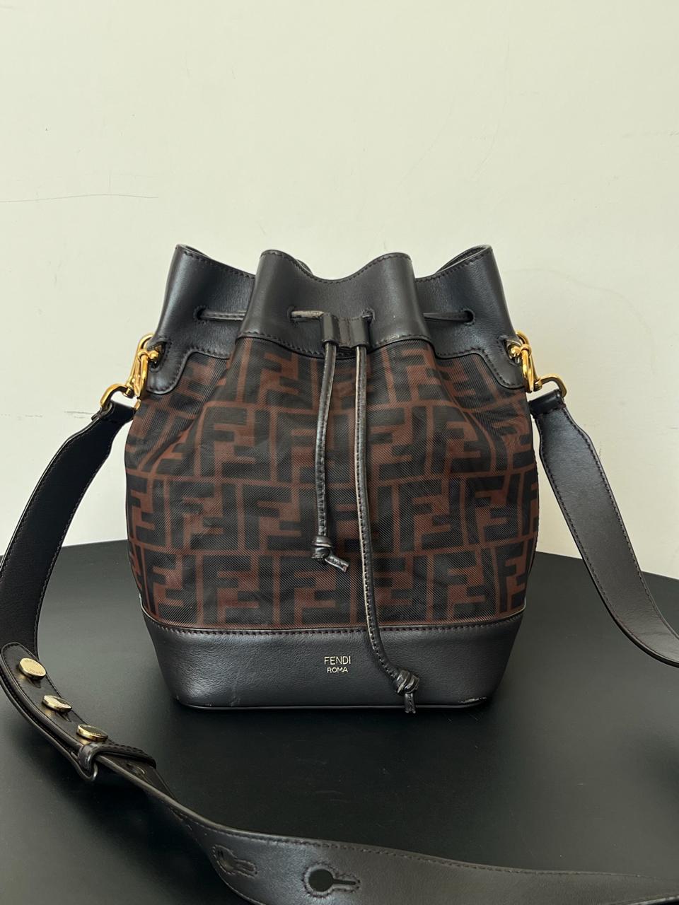 Fendi Zucca Mini Mon Tresor Bucket Bag