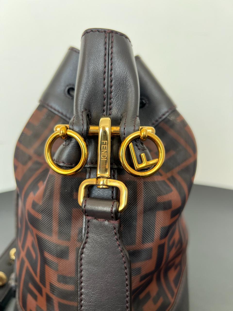Fendi Zucca Mini Mon Tresor Bucket Bag