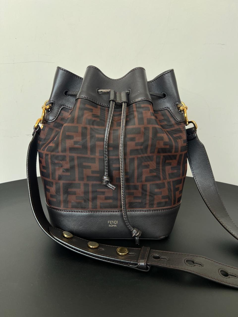 Fendi Zucca Mini Mon Tresor Bucket Bag