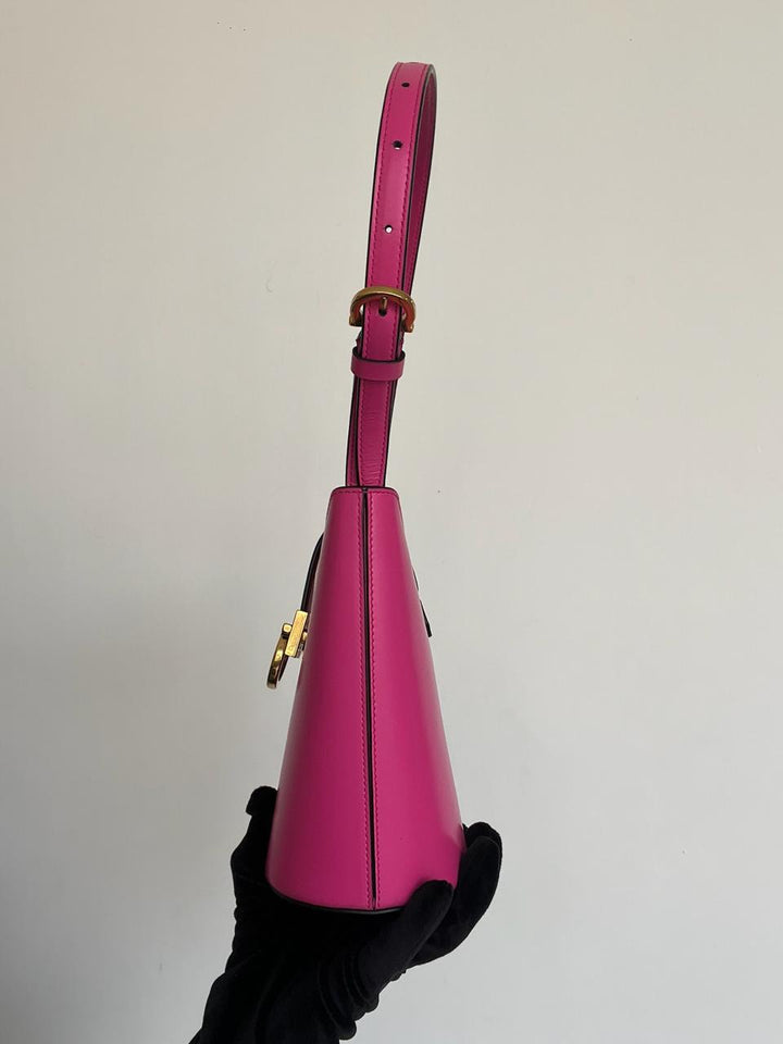Salvatore Ferragamo Trifolio Pink Small Shoulder Bag
