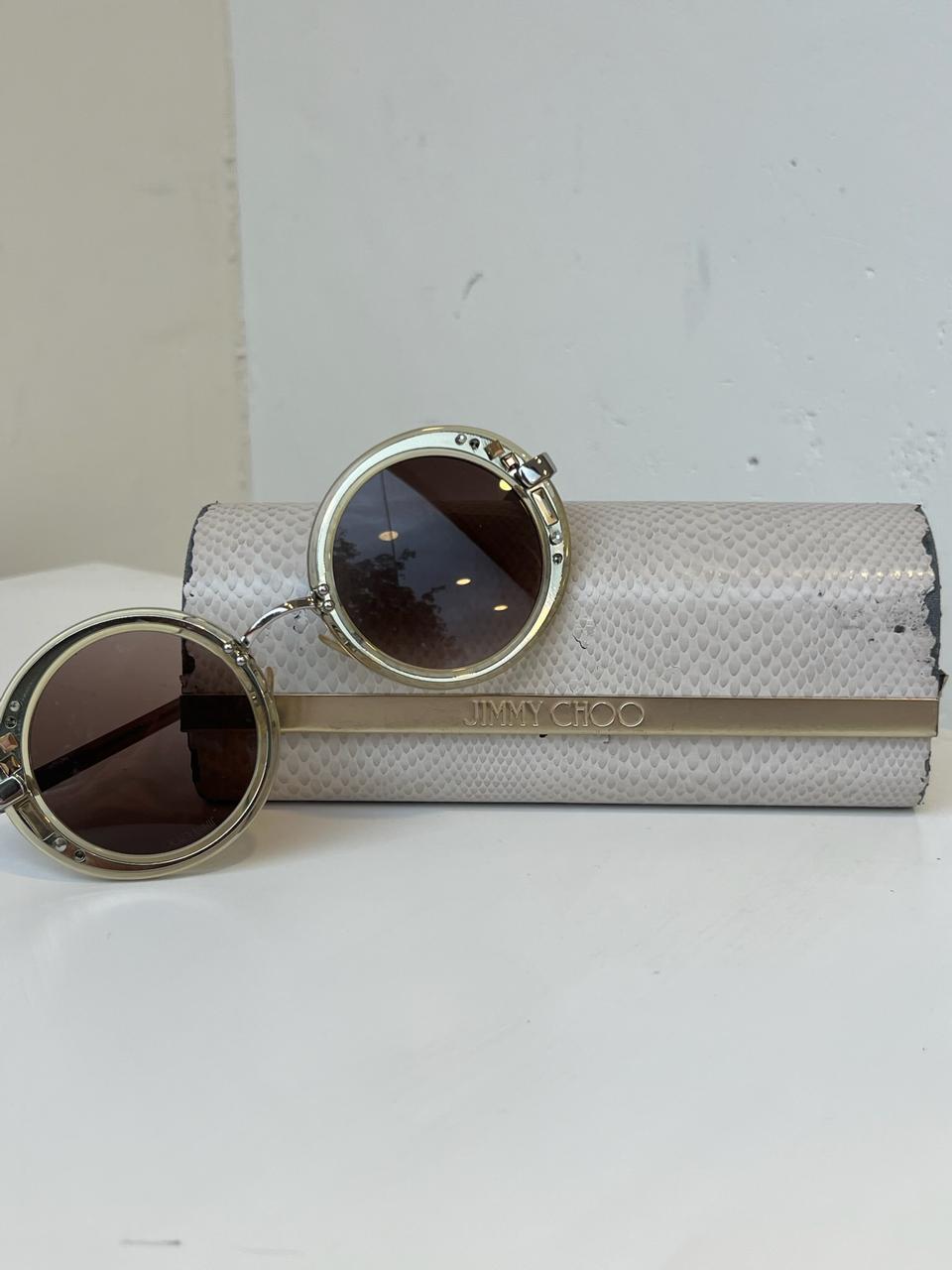 Jimmy Choo JIM-GEM Round Women's Sunglasses