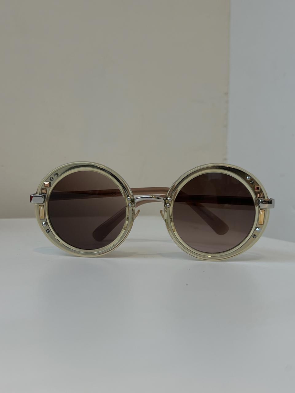 Jimmy Choo JIM-GEM Round Women's Sunglasses