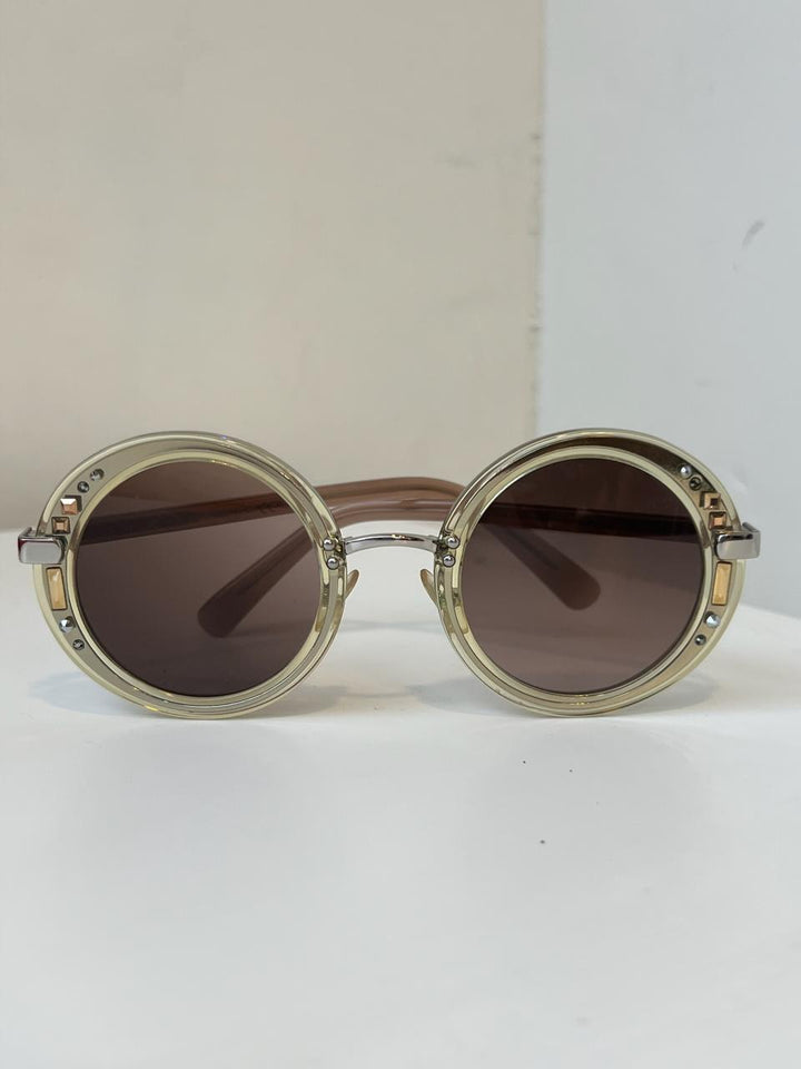 Jimmy Choo JIM-GEM Round Women's Sunglasses
