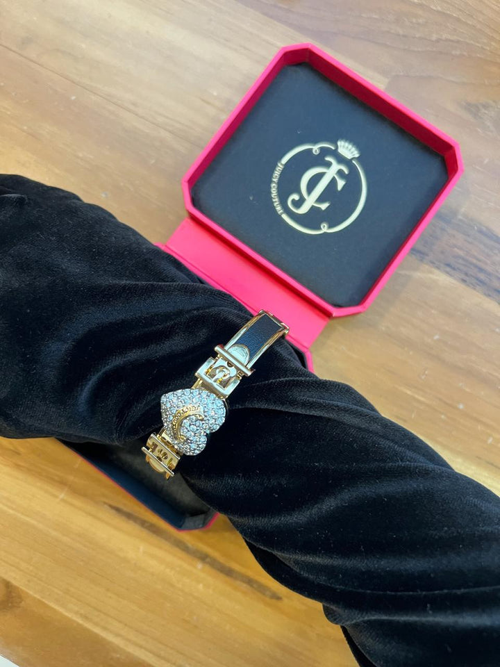 Juicy Couture Heart Hinged Bangle